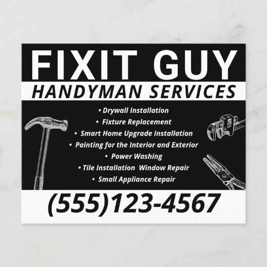 Handyman Carpentry Flyer (Vorne)