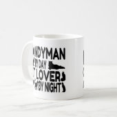 Handyman Cat Lover Kaffeetasse (Vorderseite Links)