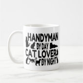Handyman Cat Lover Kaffeetasse (Links)