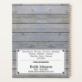 Handyman Construction Business Rustic Graues Wood Planer (Rückseite)