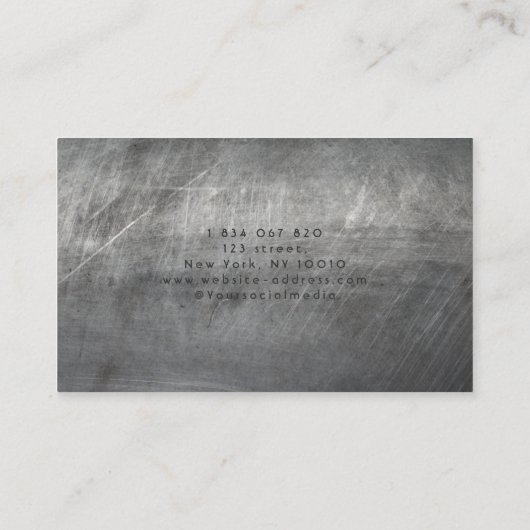 Handyman Construction Carpenter Tools Imitate Meta Visitenkarte (Rückseite)