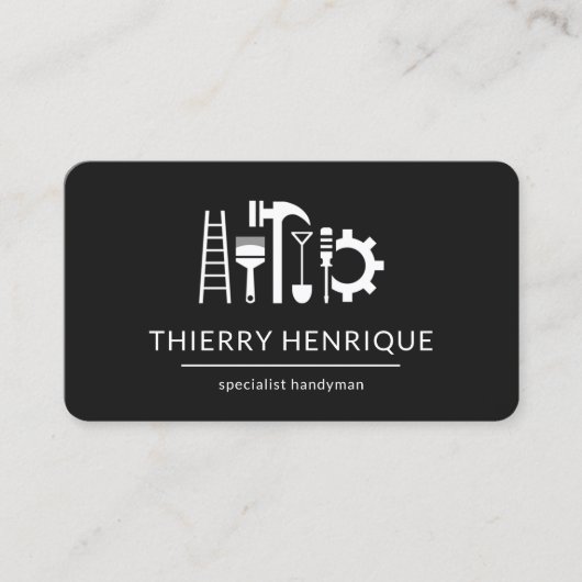 Handyman Construction Tools Builder Visitenkarte (Vorderseite)