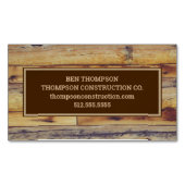 Handyman Construction Worker Carpenter Woodworking Magnetische Visitenkarte (Vorderseite)