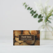 Handyman Contractor Construction Carpenter Wood Visitenkarte (Stehend Vorderseite)