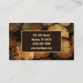 Handyman Contractor Construction Carpenter Wood Visitenkarte (Rückseite)