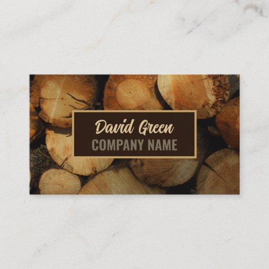 Handyman Contractor Construction Carpenter Wood Visitenkarte (Vorderseite)