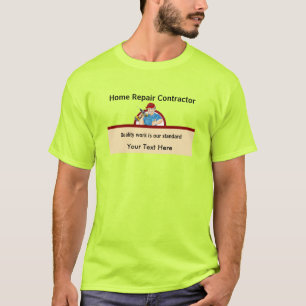 Handyman Contractor Zuhause Repair Carpenter Neon T-Shirt