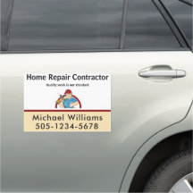 Handyman Contractor Zuhause Repair TRUCK Door Magn
