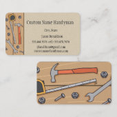 Handyman Custom Business Cards Visitenkarte (Vorne/Hinten)