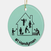 Handyman Design Keramik Ornament (Links)