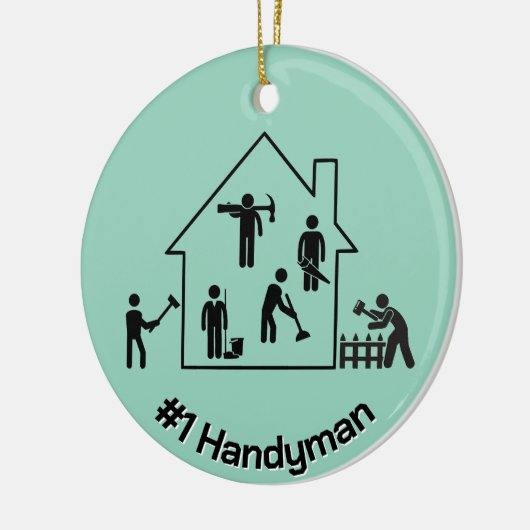 Handyman Design Keramik Ornament (Links)
