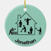 Handyman Design Keramik Ornament (Hinten)