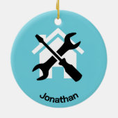 Handyman Design Keramik Ornament (Hinten)