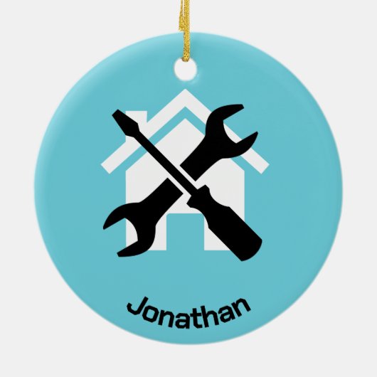 Handyman Design Keramik Ornament (Hinten)