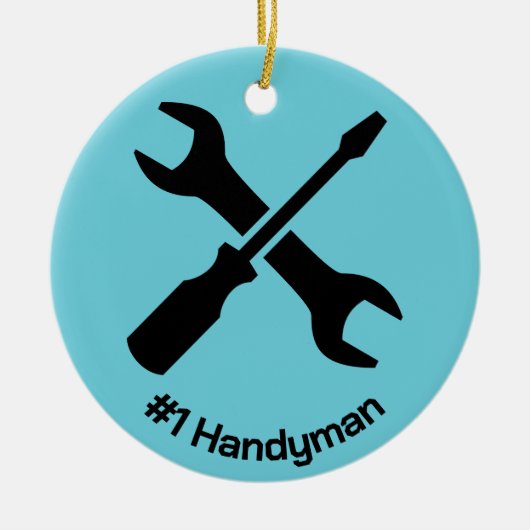 Handyman Design Keramik Ornament (Vorne)