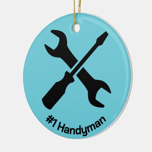 Handyman Design Keramik Ornament (Links)