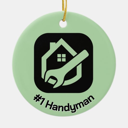 Handyman Design Keramik Ornament (Vorne)
