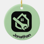 Handyman Design Keramik Ornament (Hinten)