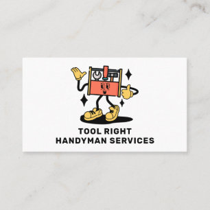 Handyman-Dienstleistungen Heimwerker-Toolkit Retro Visitenkarte