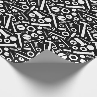 Handyman DIY Minister Fixit Hammer Nuts Bolts Tool Geschenkpapier