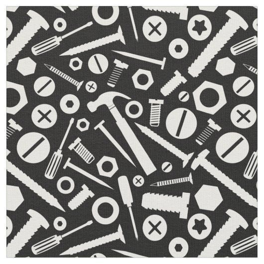 Handyman DIY Minister Fixit Hammer Nuts Bolts Tool Stoff (Nahaufnahme)