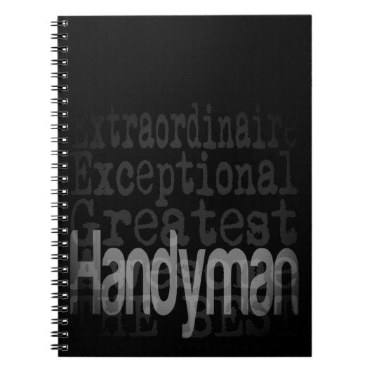Handyman Extraordinaire Notizblock (Vorderseite)