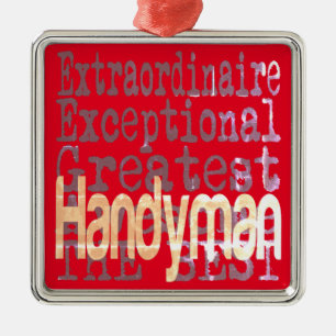 Handyman Extraordinaire Ornament Aus Metall