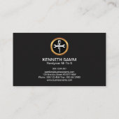 Handyman Fabulous Imitate Gold Präsentation Visitenkarte (Rückseite)