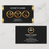 Handyman Fabulous Imitate Gold Präsentation Visitenkarte (Vorne/Hinten)