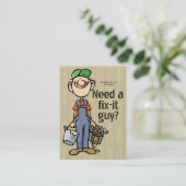 Handyman Fix-IT Carpenter Painter Job Search Verdi Visitenkarte (Stehend Vorderseite)