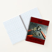 Handyman Fixer für alles Rote Handgelenkte Wrenche Notizblock (Innenseite)