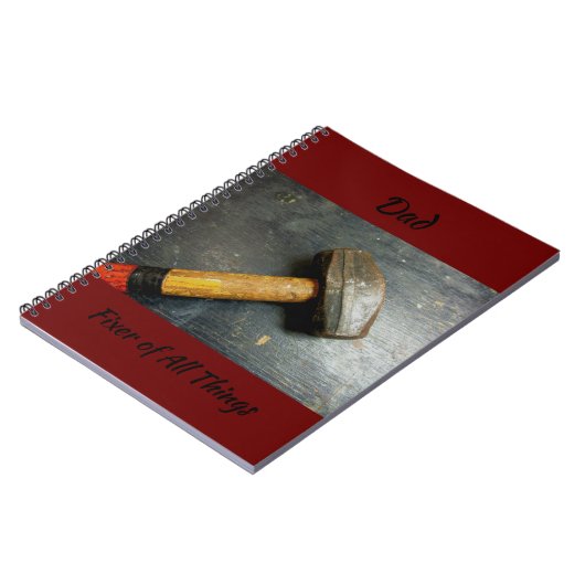 Handyman Fixer of All Things Sledge Hammer Notizblock (Linke Seite)