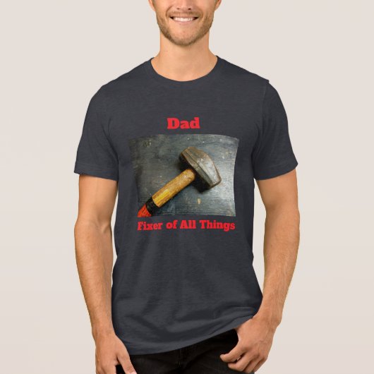 Handyman Fixer of All Things Sledge Hammer Tri-Blend Shirt (Vorderseite)