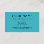 Handyman for Hire Business Cards - Blue Red Visitenkarte (Rückseite)