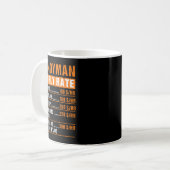 Handyman Funny Hourly Rate Meme - Daddy Grandpa  Kaffeetasse (Vorderseite Links)