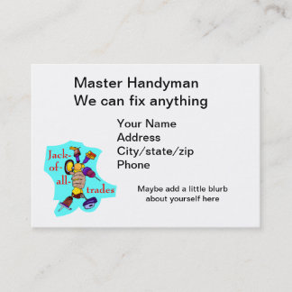 Handyman für alles visitenkarte