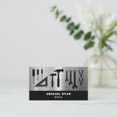 Handyman für berufliche Silber-Reparaturwerkzeuge Visitenkarte (Stehend Vorderseite)