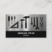 Handyman für berufliche Silber-Reparaturwerkzeuge Visitenkarte (Vorderseite)