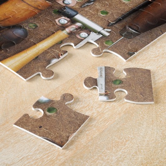 Handyman für rustikale Tischlerwerkzeuge Puzzle (Seite)