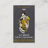 Handyman Geschäft Card Visitenkarte (Rückseite)