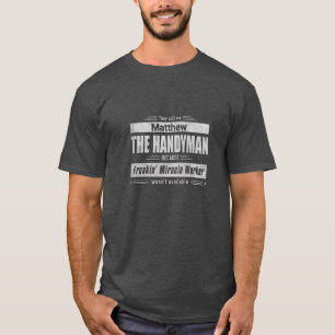 Handyman Grunge Type Personalisierter T - Shirt