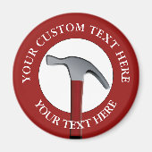 Handyman Hammer Icon Magnet (Vorne)