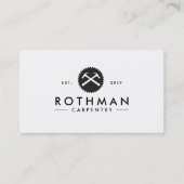 Handyman Hammer und Saw Carpenter Visitenkarte (Vorderseite)