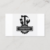 Handyman Handiman Repair Person Wartung Visitenkarte (Rückseite)