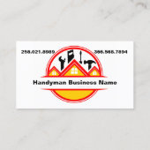Handyman Handiman Repair Person Wartung Visitenkarte (Rückseite)