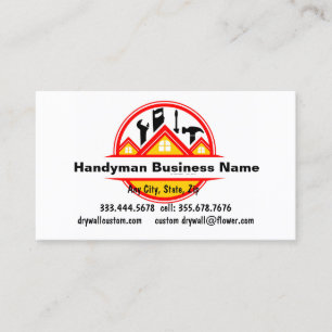 Handyman Handiman Repair Person Wartung Visitenkarte