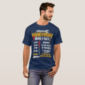 Handyman Handyman Handyman Bekleidung T-Shirt (Vorne ganz)