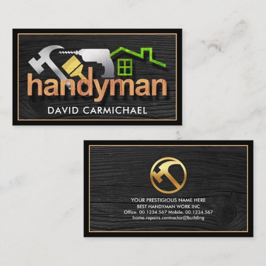 Handyman-Handyman-Tools Visitenkarte (Vorne/Hinten)