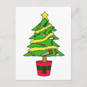 Handyman Happy Christmas Spaß Feiertagspostkarte