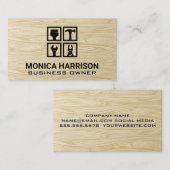 Handyman Hardware Tools | Holzkörner Visitenkarte (Vorne/Hinten)